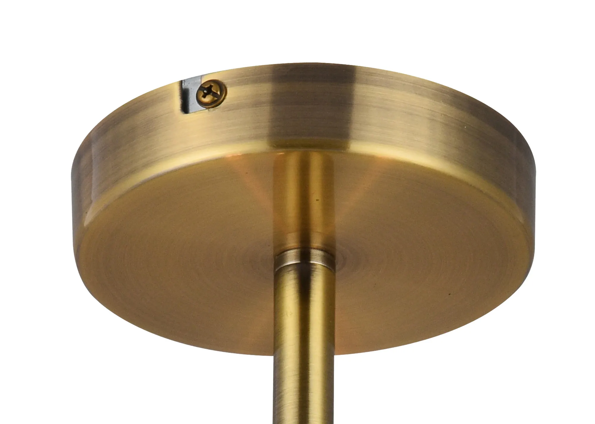Baymont 50cm Semi Flush 3 Light Antique Brass, Antique Gold/Ruby, Frosted Diffuser DK0386  Deco Baymont AB AG